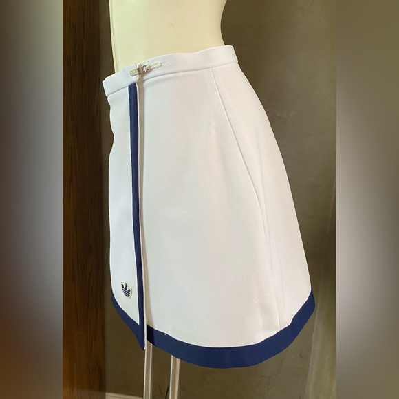 ADIDAS Tennis MINI Wrap SKIRT real VINTAGE 80's 90's Women’s size 12 - Picture 13 of 16